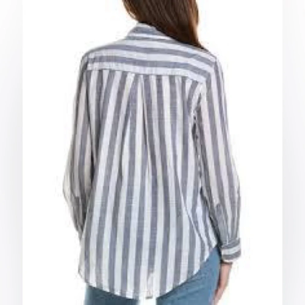 Lola River Stripe Shirt Size Medium 100% Cotton - Picture 2 of 6